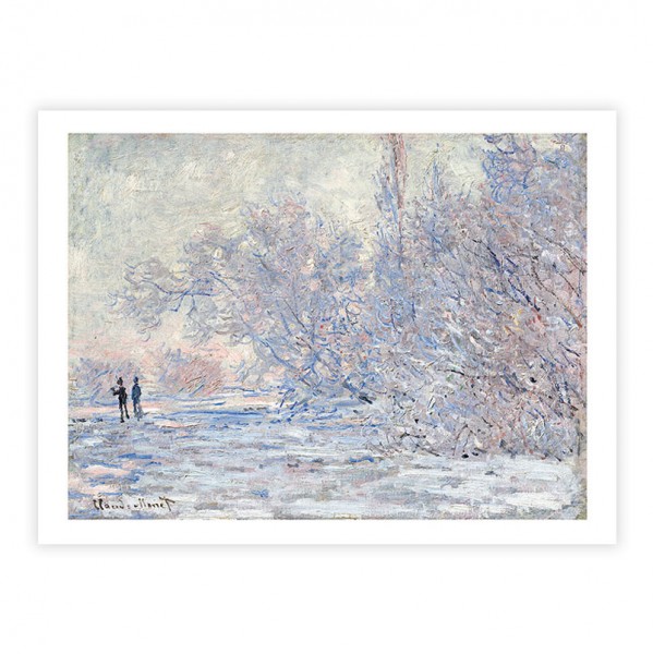 FROST AT GIVERNY . MONET . Art Print
