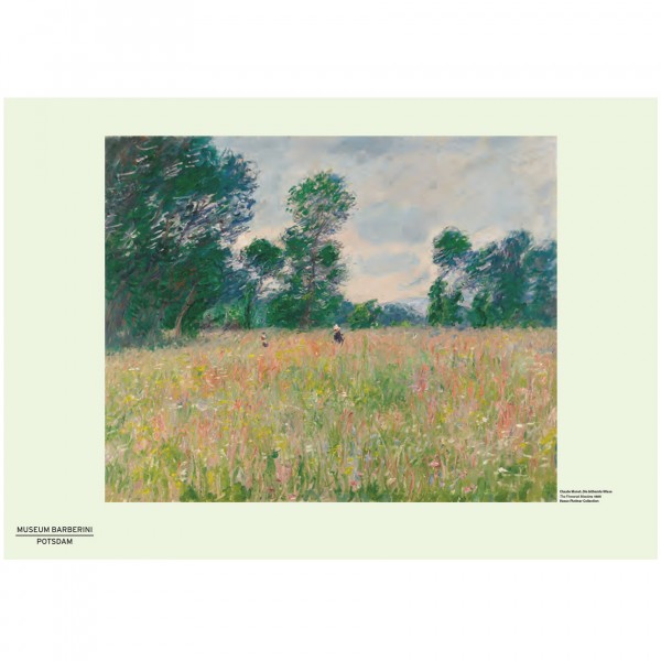 PST 52 Monet The Flowered Meadow Poster