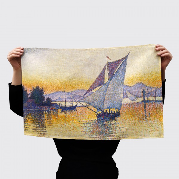 Geschirrtuch . SIGNAC . HAFEN . PRINTS ON LINEN