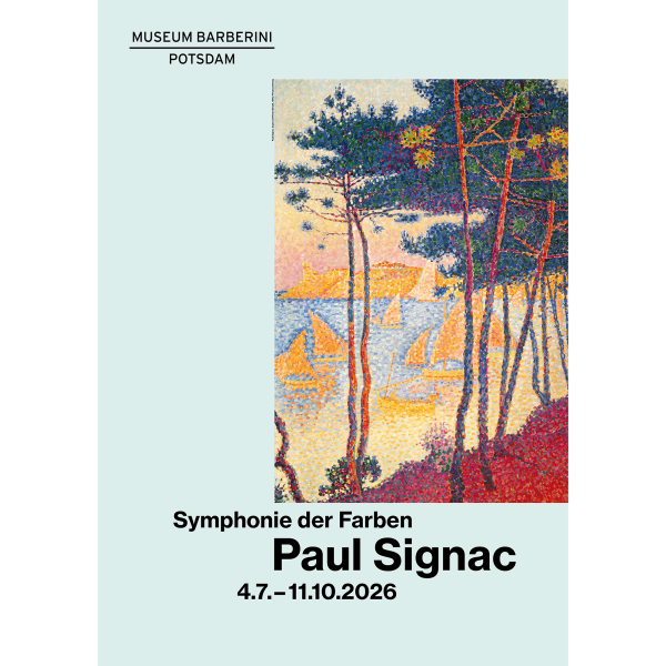 PST 131 Ausstellungsplakat Signac Segel und Pinien