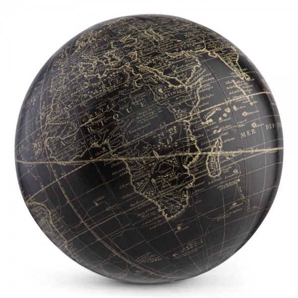 Globus . VAUGONDY . schwarz, 18 cm